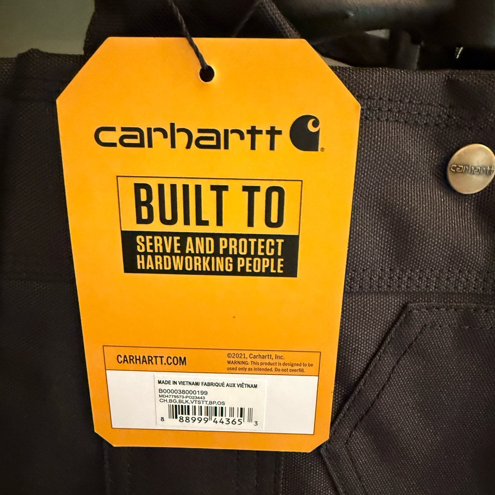 CARHARTT unisex VERTICAL SNAP TOTE - 20 Liters - Picture 15 of 15